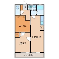 西尾駅 徒歩8分 2階の物件間取画像